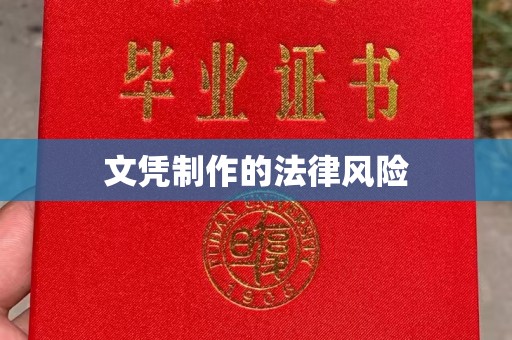 秀峰文凭制作的法律风险