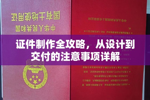 秀峰证件制作全攻略，从设计到交付的注意事项详解