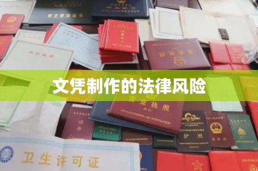 秀峰文凭制作的法律风险
