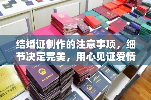 秀峰结婚证制作的注意事项，细节决定完美，用心见证爱情