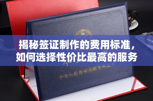 秀峰揭秘签证制作的费用标准，如何选择性价比最高的服务？